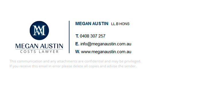 Megan Austin email signature