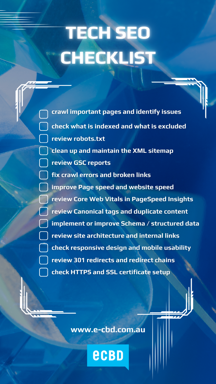checklist for technical seo 